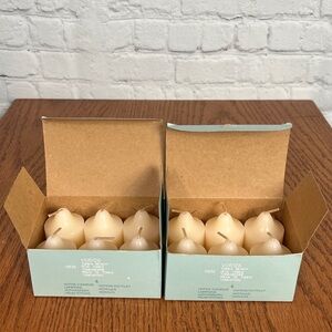 PartyLite Tonka Bean scented & Cream colored  2” Votive candles 12 total